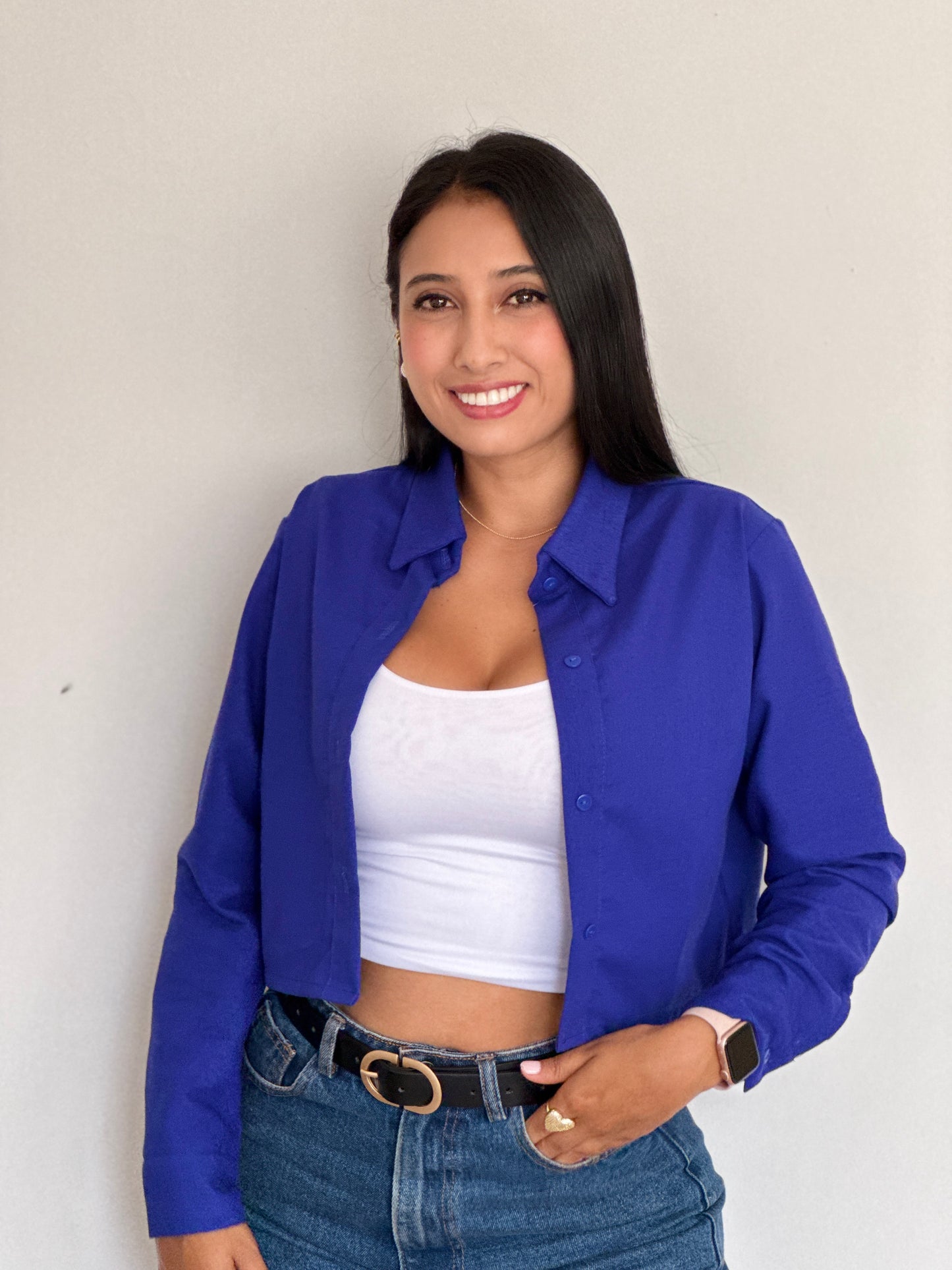 CAMISERA LINO CORTA MANGA LARGA