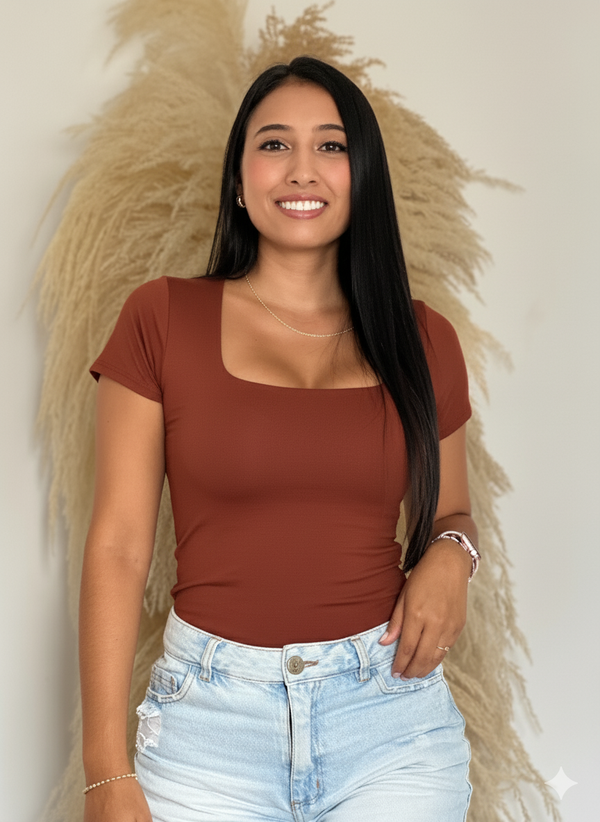 BODY RECTO MANGA CORTA