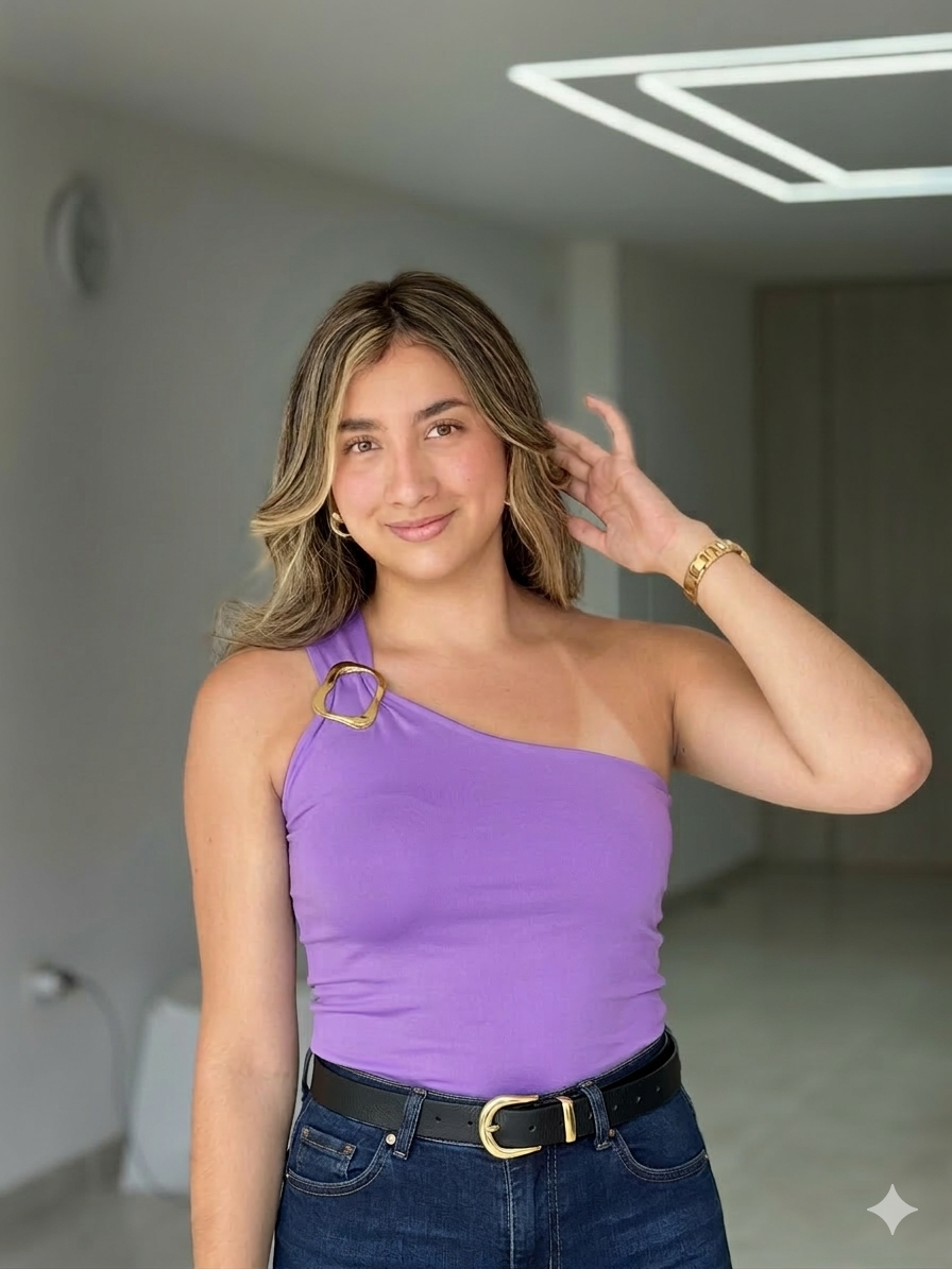 Body medio beso con herraje