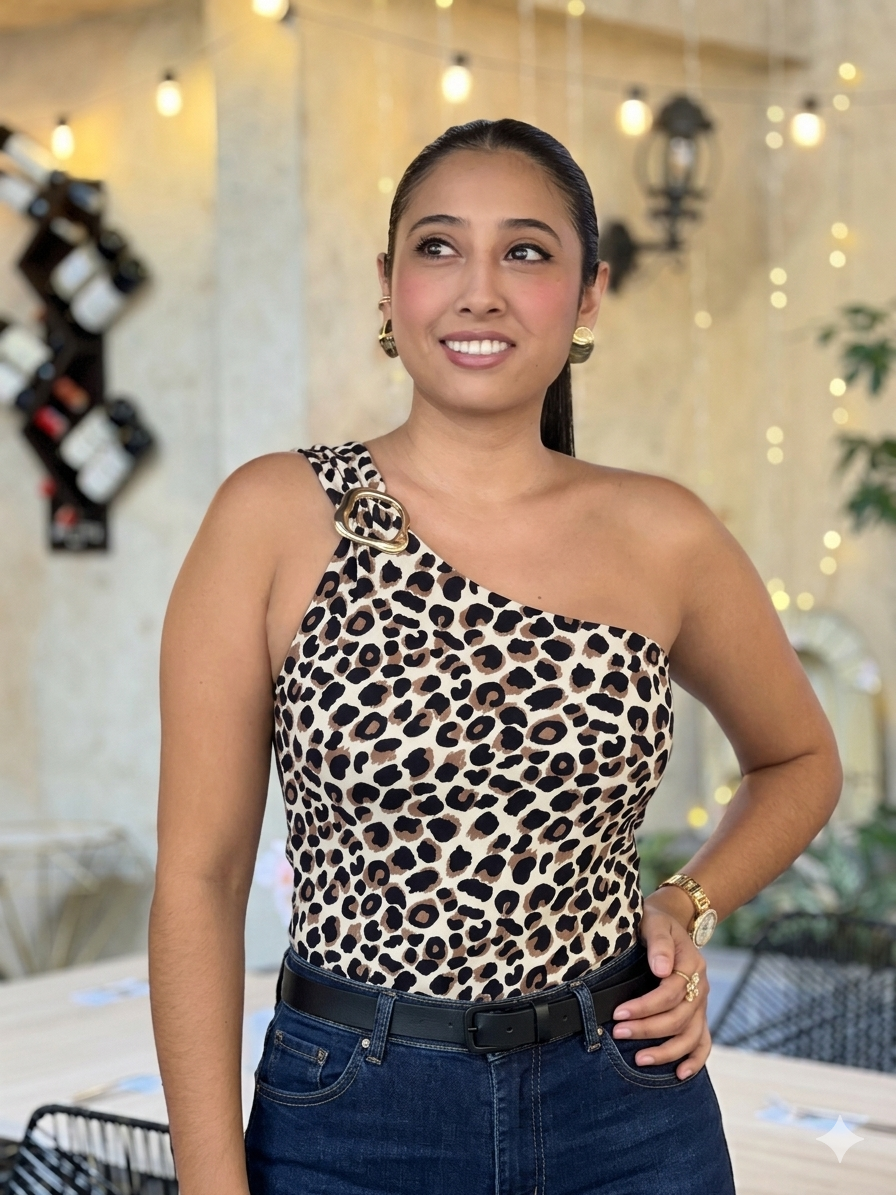 Body medio beso con herraje