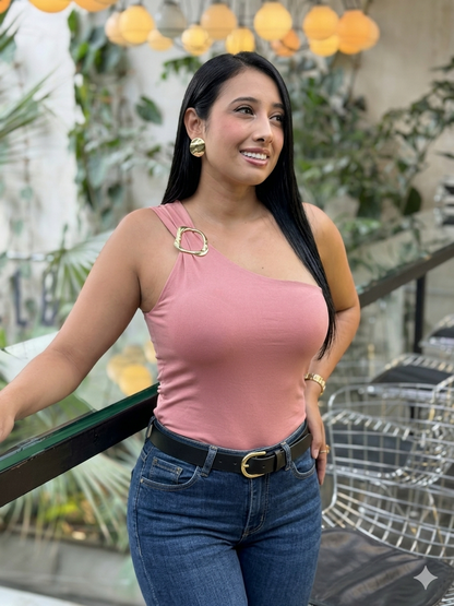 Body medio beso con herraje