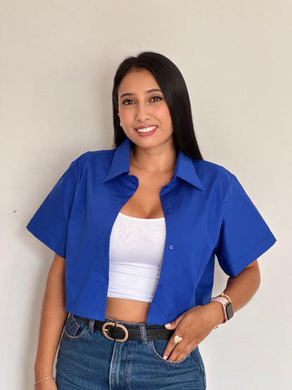 CAMISERA POPELINA CORTA MANGA CORTA