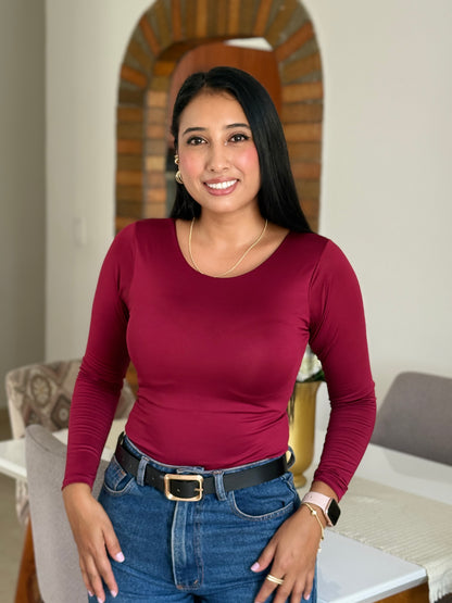 Body clasico manga larga