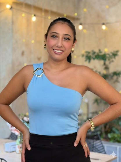 Body medio beso con herraje