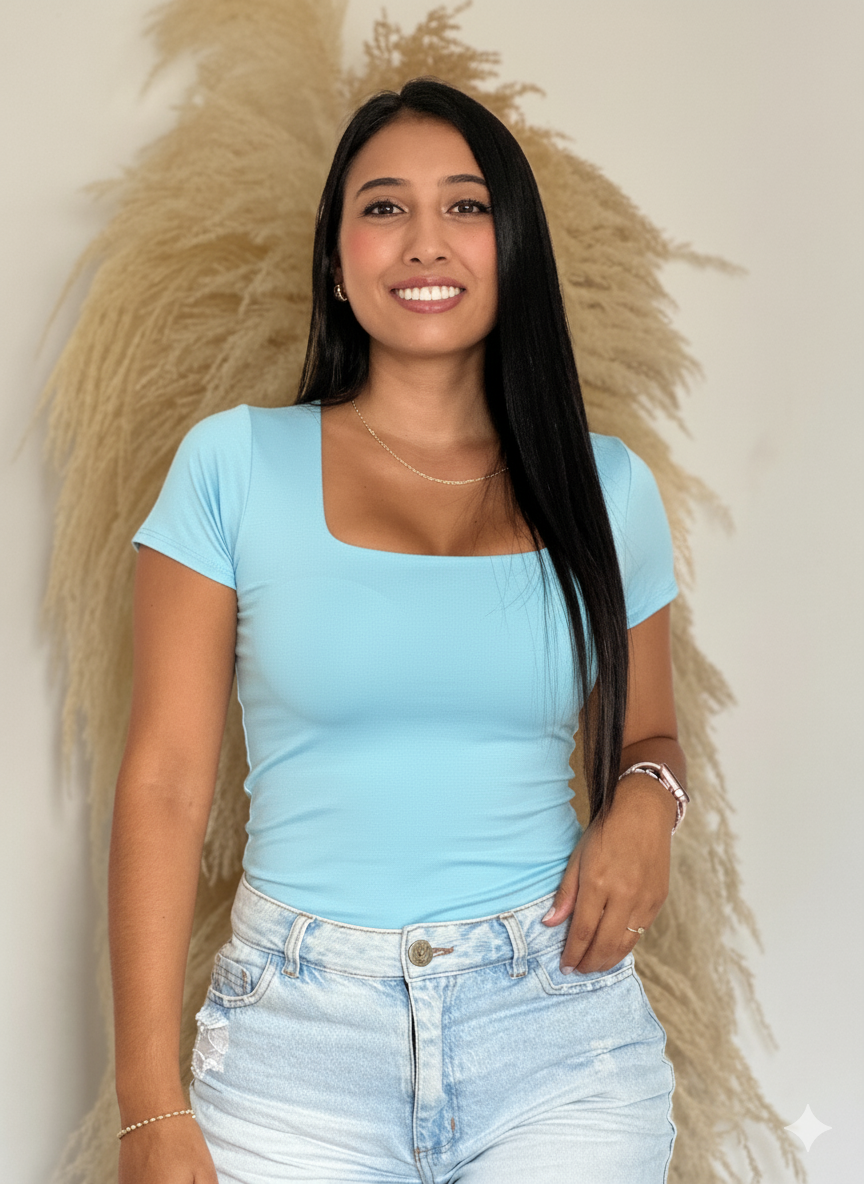 BASICA RECTA MANGA CORTA