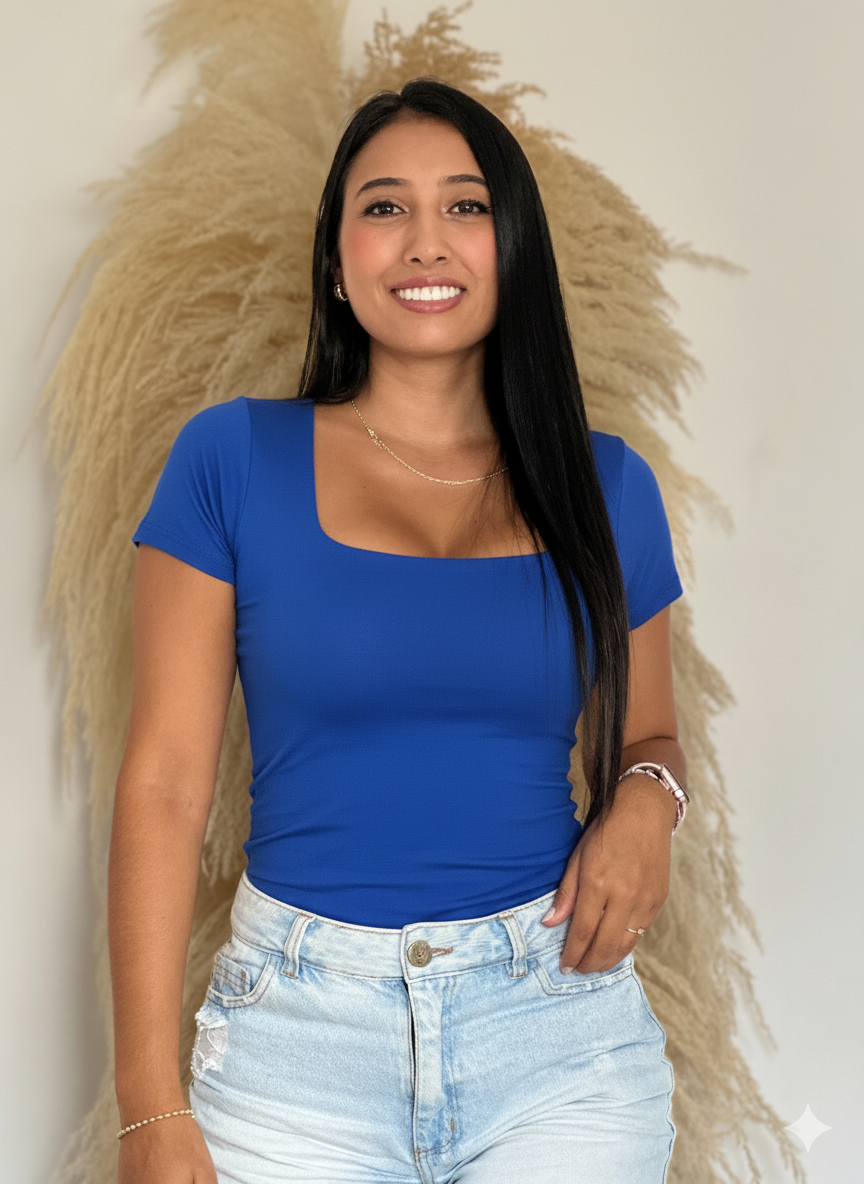 BASICA RECTA MANGA CORTA