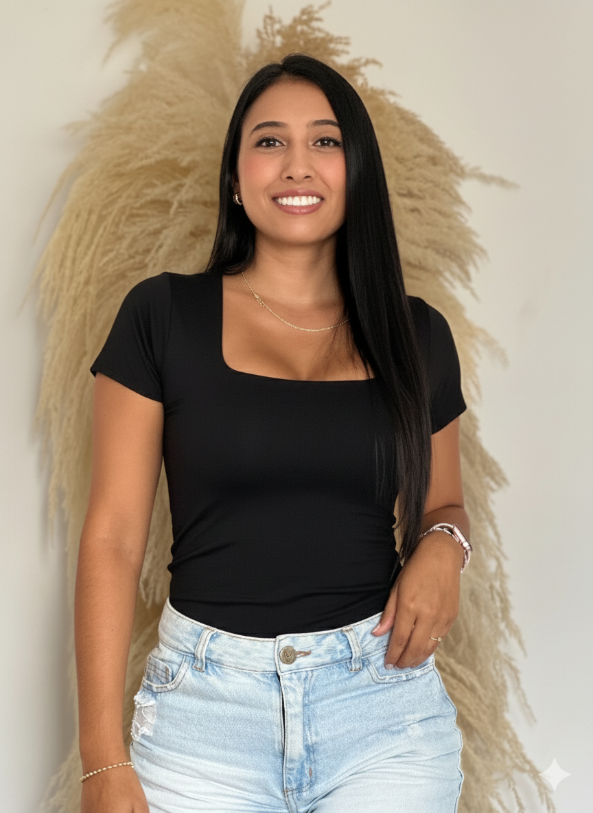 BASICA RECTA MANGA CORTA