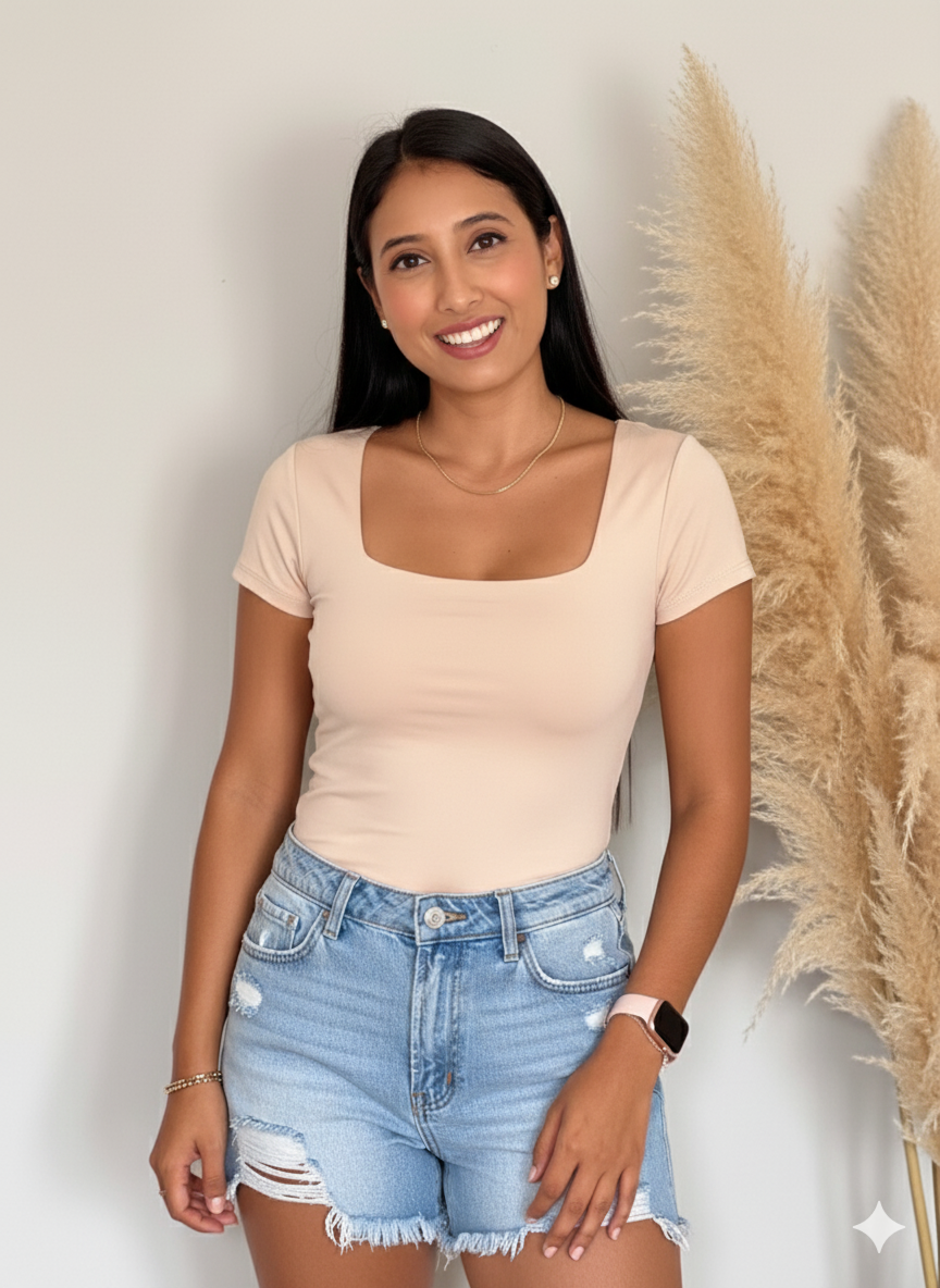 BASICA RECTA MANGA CORTA