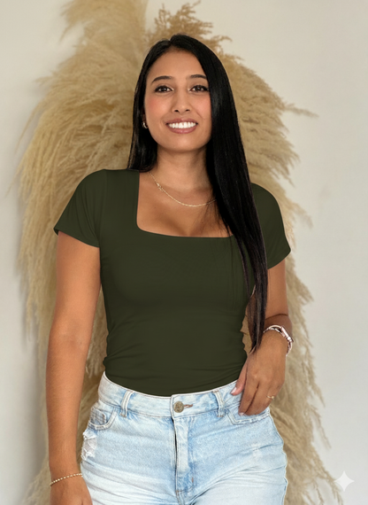 BASICA RECTA MANGA CORTA