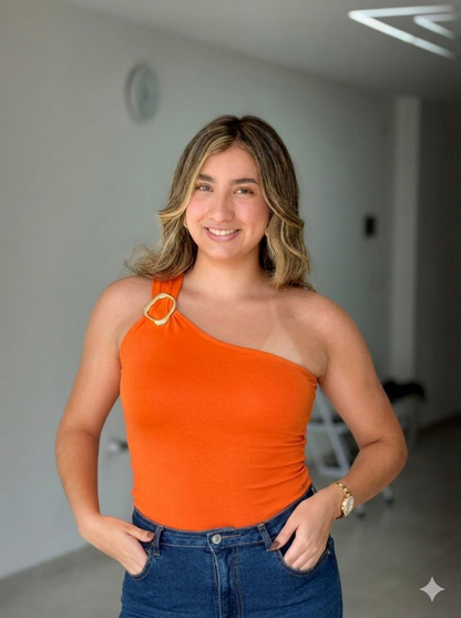 Body medio beso con herraje