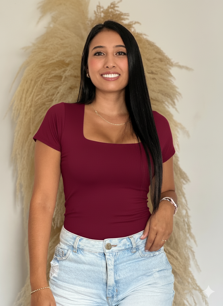 BASICA RECTA MANGA CORTA