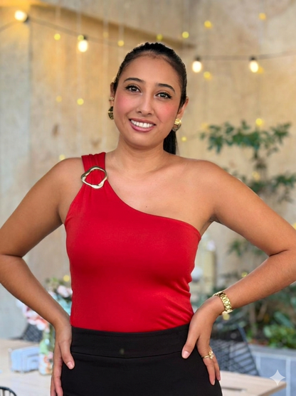 Body medio beso con herraje