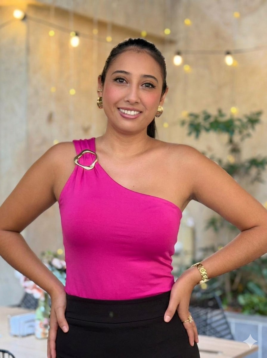 Body medio beso con herraje