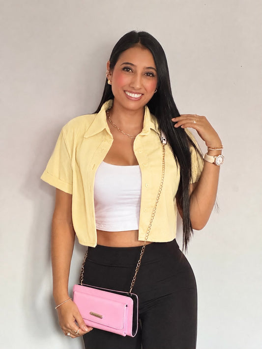 CAMISERA LINO CORTA MANGA CORTA